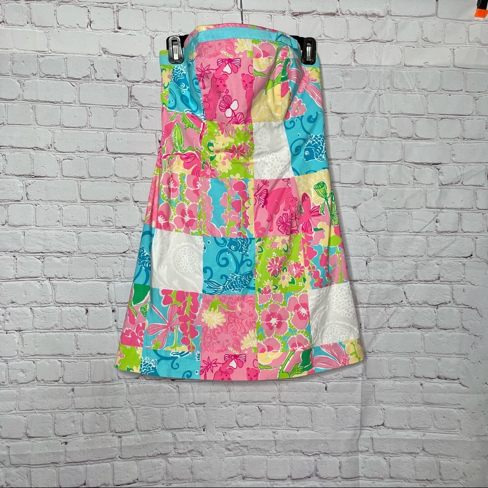 Vintage Lilly Pulitzer Strapless Dress